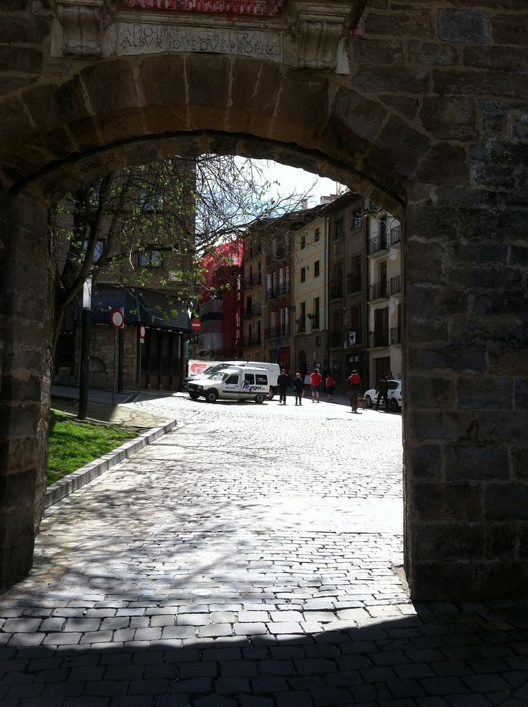 Through the City Gate into Pamplona