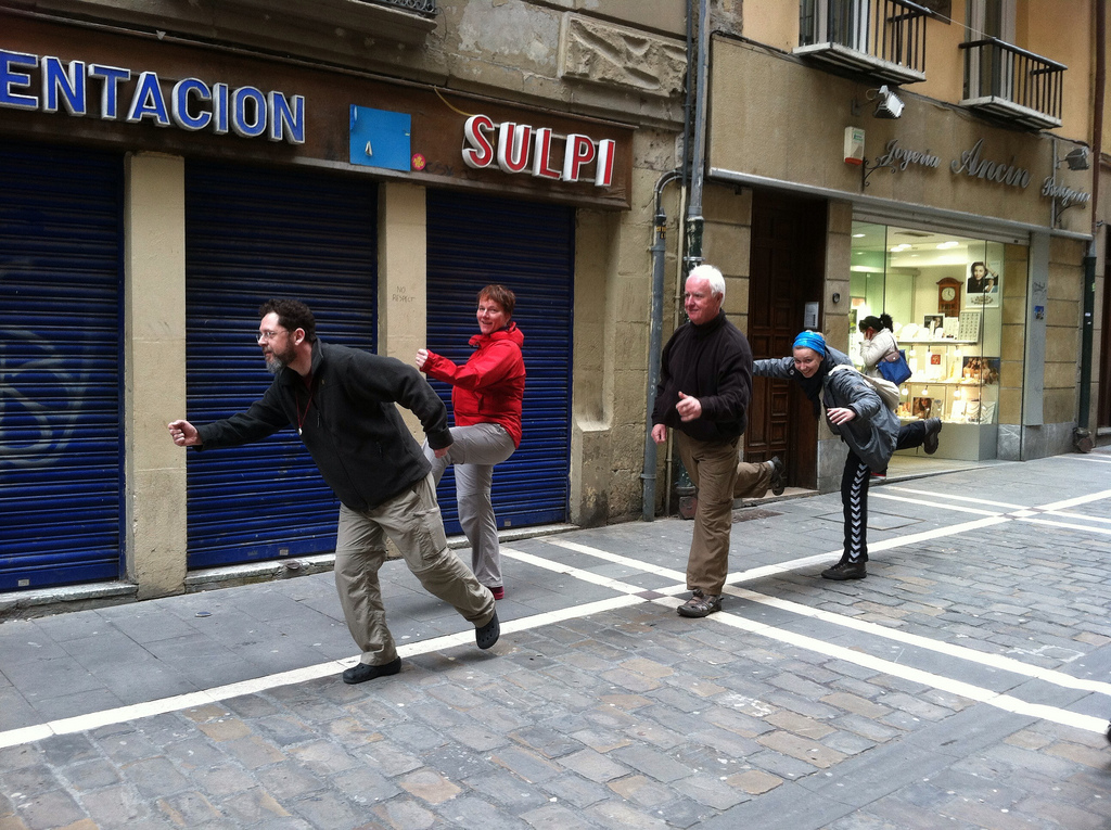 The Famous "Running Without the Bulls" in Pamplona