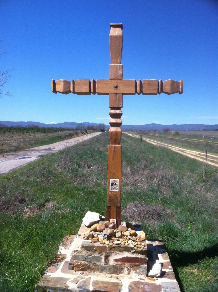 Memorial. We saw many, many of these on the Camino.