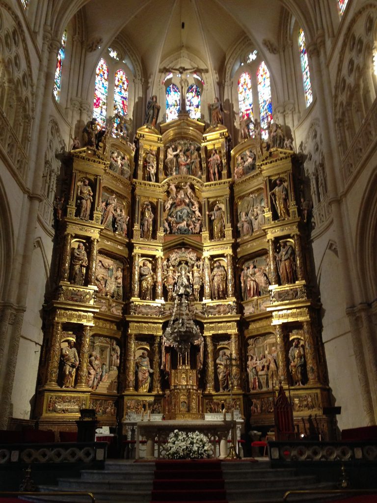 Camino Photo Of The Day Burgos Cathedral Interior 15 High Altar 