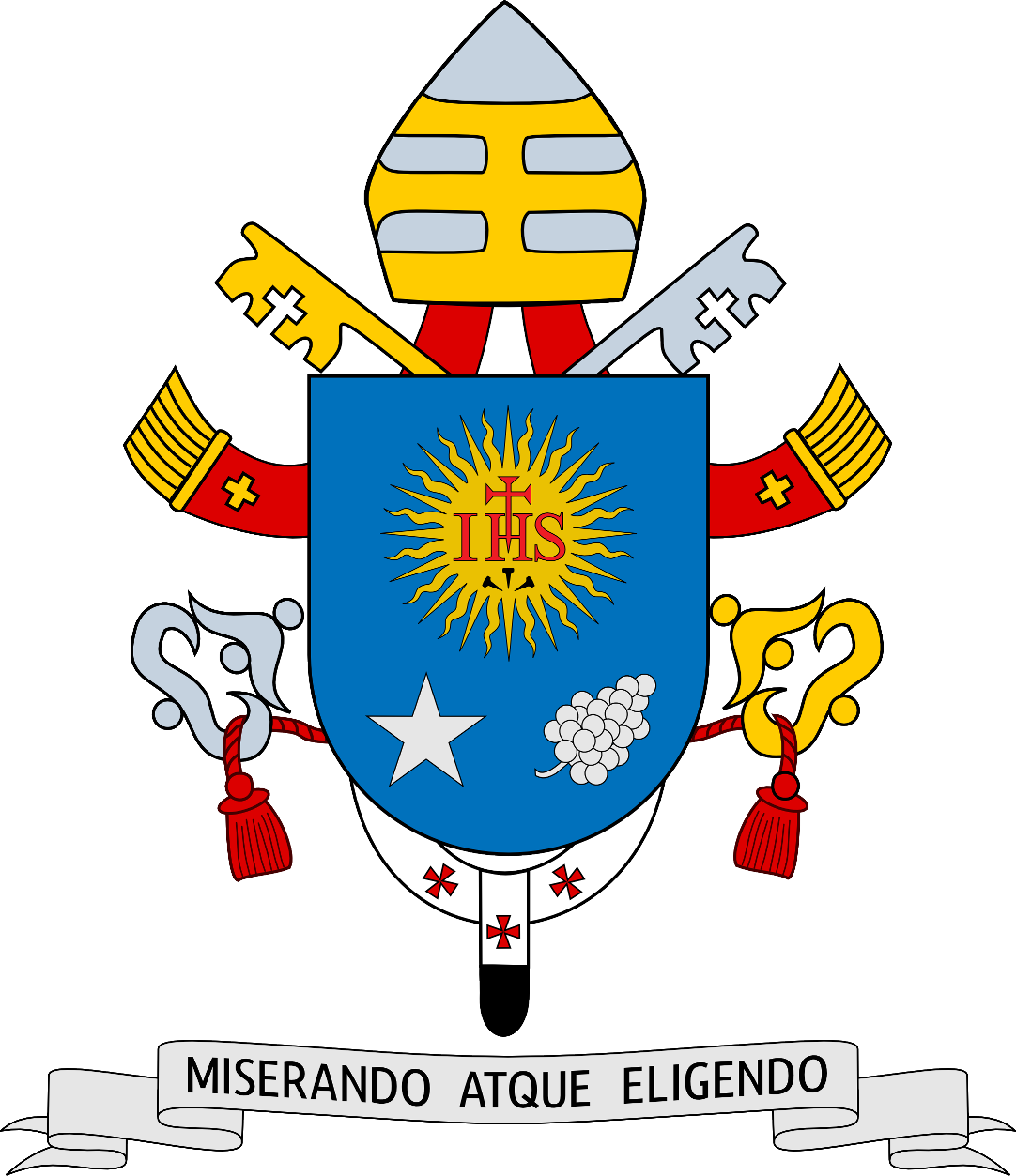 Official Coat of Arms, Pope Francis The World is Quiet Here