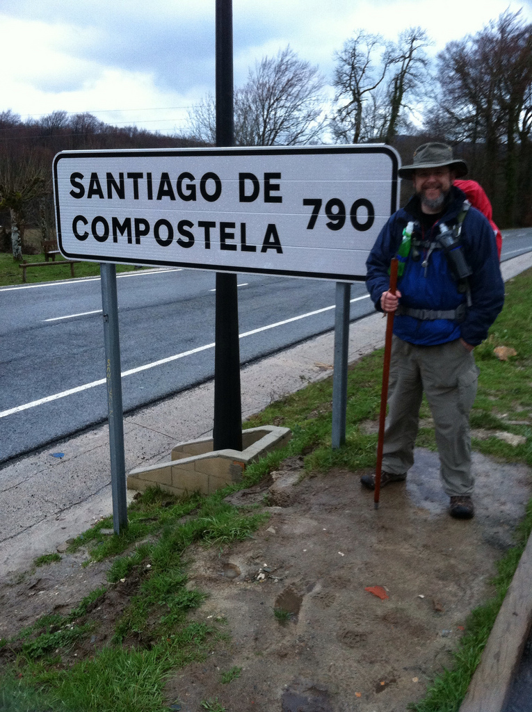 Setting off at last! This is the photo that every pilgrim has taken.