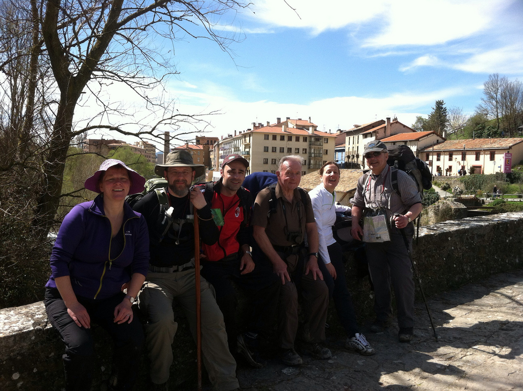 Resting on the Bridge to Villava
