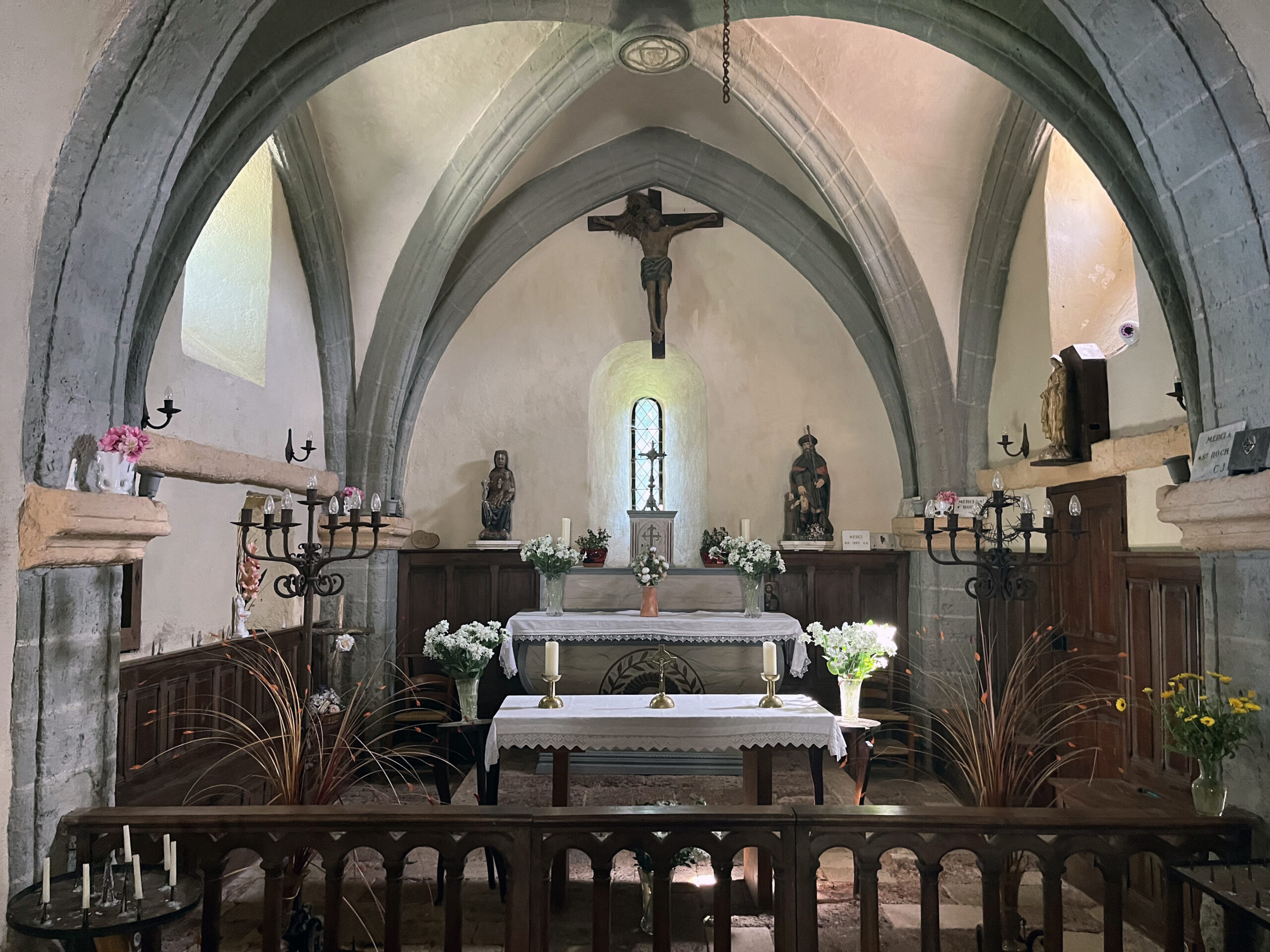 Camino Photo Of The Day Inside Saint Roch De Montbonnet Pilgrims On camino-photo-of-the-day-inside-saint-roch-de-montbonnet-pilgrims-on